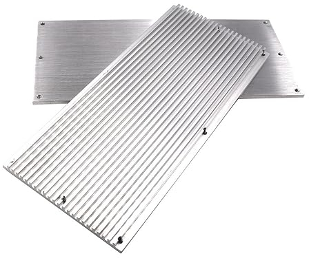 VLALAMNO 1 Stück 220 x 100 x 8 mm rechteckiger LED-Kühlkörper Aluminium-Kühlplatte Kühlkörper for COB-LED-Lampe Kühlplatte