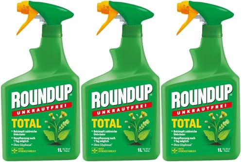 3 X 1L Roundup®Unkrautfrei Total