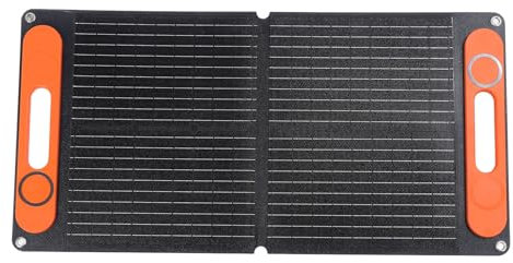 80 W Monokristallines Silizium-Solarpanel-Ladegerät mit Doppelten USB-12-VDC-Anschlüssen, Tragbares, Faltbares Batterie-Clip-Autoladegerät für Outdoor-Camping, Geeignet für Alle