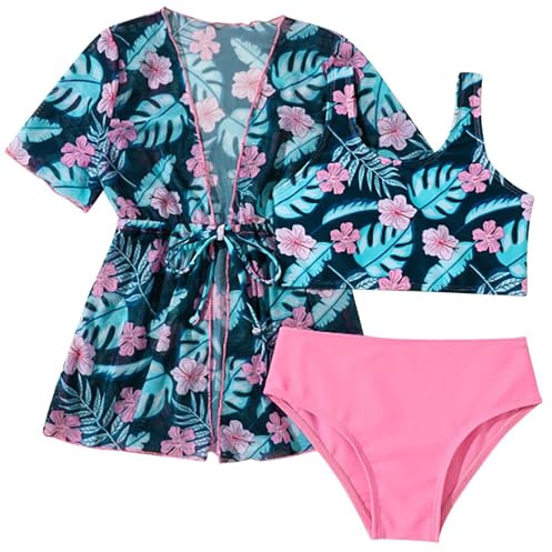 Queue de Sirene Robe Maillot 3 pièces pour, Protection Solaire, Manches Longues, pour Enfants Haut