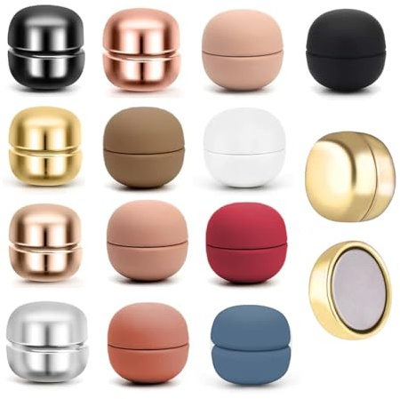 13 Stück Hijab Magneten, Hijab Magnetische Pins Hijab Brosche Magnetischer Hijab Clip Magnetbroschen handelt Keine Lochstifte Magnet Broschen für Muslimischen Scha Hijab Cardigan (A)