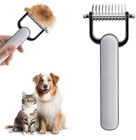 Mppchhn Katzenbürste,Hunde Fell Bürste | Design Zweiseitiges Entfilzungswerkzeug Für Katzen, Pflegezubehör Für Hunde, Katzen Und Kleintiere