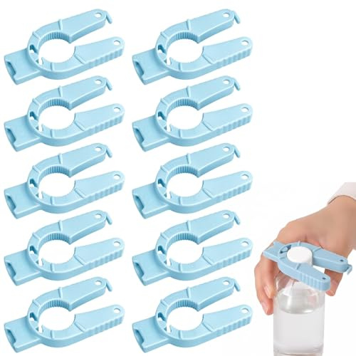 10 Stück Flaschenöffner Für Senioren,Deckelöffner Drehverschlussöffner, Einfache Anwendung Bei Arthritis Und Schwacher Handkraft, Ideal Für Küche Reisen Picknicks, Kompaktes Design Mit Rutschfestem