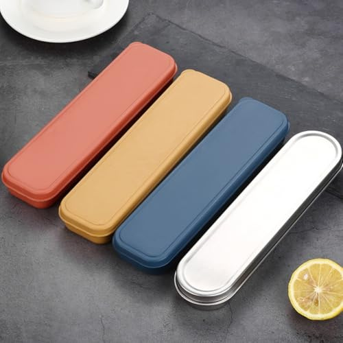 Set di utensili in puro titanio con cucchiaio, forchetta e bacchette per una pratica cena quotidiana e mobilità (E D)