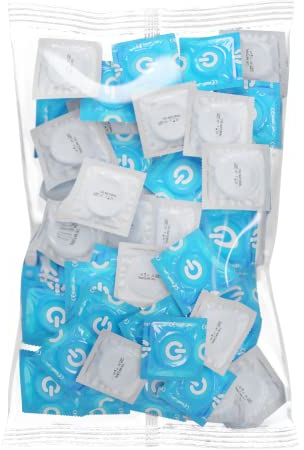 ON) Kondome Natural Feeling I 54 mm Breite I 50 Stück Packung I Natur I dünne 0,07 mm Wandstärke I vegan I für Männer