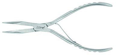 triangle 50 489 16 02 Grätenzange gebogen professionelle Qualität Fischpinzette Grätenpinzette Edelstahl