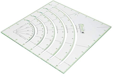 Comforter Quilting Ruler - Acrylic Arcs and Fans Circle Cutter - Patchwork and Sewing Ruler for Fabric DIY Craft