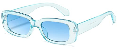 kimorn Rechteckig Sonnenbrillen für Damen Herren Trendige Retro Mode Brille 90er Vintage modisch UV 400 Schutz Quadratischer Rahmen K1200