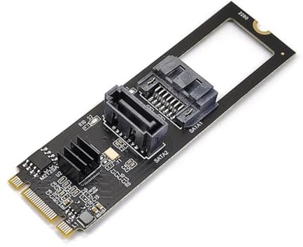 chenyang 2280 M.2 NGFF Key B+M auf SATA 3.0 6Gbit/s Adapterkonverter Festplattenerweiterungskarte JMB582