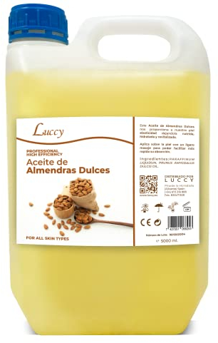 Huile d'Amande Douce | Huile de massage professionnelle | Huile Corporelle | 5L