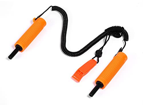 TOYMIS Eispickel, Eispickel Zubehör mit Pfeife Flexibel Sicherheitspickel für das Reisangeln Tragbare Notfallausrüstung für Eislaufschlittenschutz