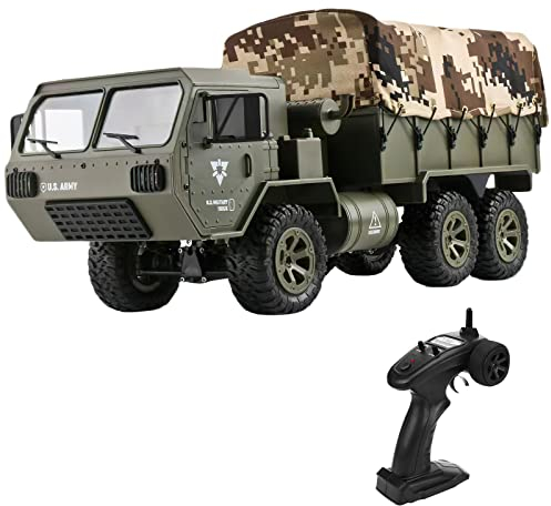 Mostop Remote Control Cars, 6WD All Terrain Transporter RC Car, 1/16 Radio Controlled MonsterTruck,2.4Ghz Rock Crawler With Light ,Toy Gift for Adults Boys & Girl Kids