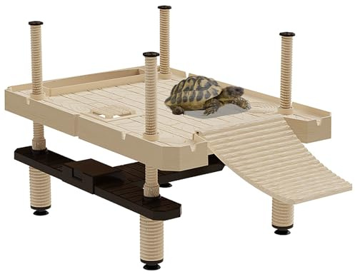 AFGSsm Isola per tartarughe d'acqua, Piattaforma tartarughe d'acqua, Isola galleggiante tartarughe per Tartarughe Molo Galleggiante(SIZE:L)