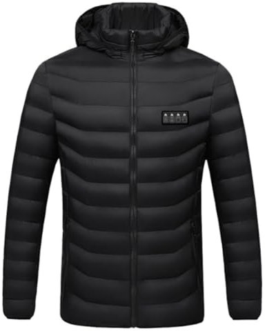 OLIns Jacket 21 Heat Zones Heating Clothing Mens USB Heated Jacket S-8XL(Black,8XL)