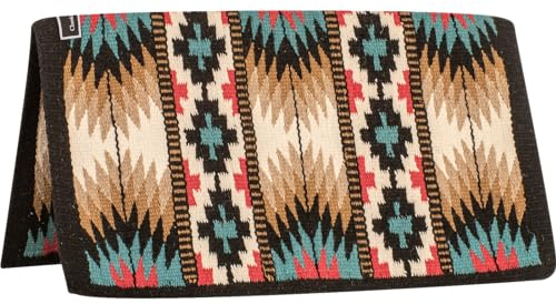 Classic Equine Show Blanket, Black-Turquoise, 34-inch x 38-inch