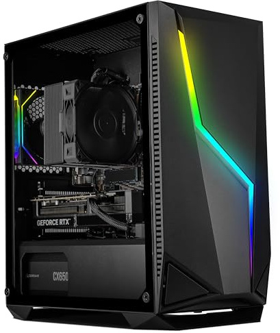 SCAN 3XS Gaming PC | RTX 5070 | Ryzen 7 5700X | 32GB DDR4 | 1TB SSD | Windows 11 | Wi-Fi | Bluetooth | 650W PSU | RGB Lighting | High-Airflow Chassis