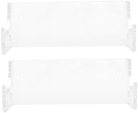 MOLUCKFU 2pcs Acrylic Wall Mount Rolling Pin Holder and Display Rack Kitchen Storage Rack for Wall Hanging Multipurpose Rolling Pin Stand