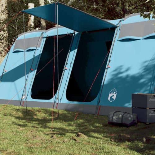 Tunnel-Familienzelt 10 Personen Blau Wasserdicht, CIADAZ Caming Zelt, Camping Tents, Camping-Zelt - 94620