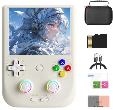 JOYARCH RG406V Handheld Game Console, 5.48 IPS Touch Screen Android 13 Unisoc T820 Retro Emulator 5500mAh Arcade Gaming Console (8+128G)/No Games - with Carry Case
