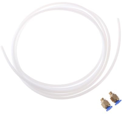 OKUMEYR 2stücke Ptfe Schlauch Mit Anschlüssen Für Bowden Hotend Hitzebeständig Und Flexibel Passend Für Reprap Rostock