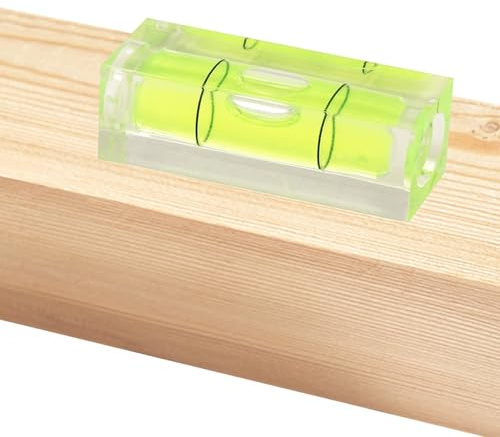 Square Spirit – Bâton de niveaux à bulles | Marquer les instruments de mesure | de poche | Bulles horizontales | Instruments de mesure de bulles portables pour fourrure