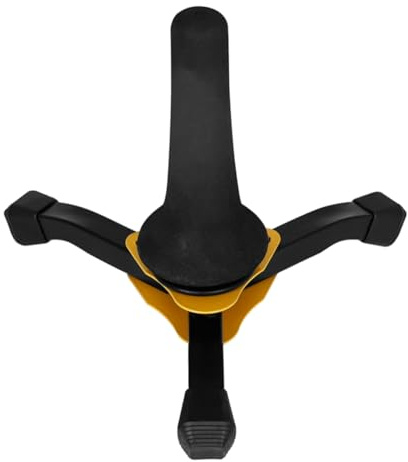 Klappbarer Saxophonhalter mit Dreieckiger Struktur, Schwarz | Metall und Schaumstoff, Stabile Bodenstütze, Tragbar für Anfänger und Profis