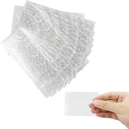 10 fogli (240 pezzi) adesivi per unghie su entrambi i lati, autoadesivi, trasparenti, gelatine, adesivi per unghie artificiali, accessori per lo studio delle unghie