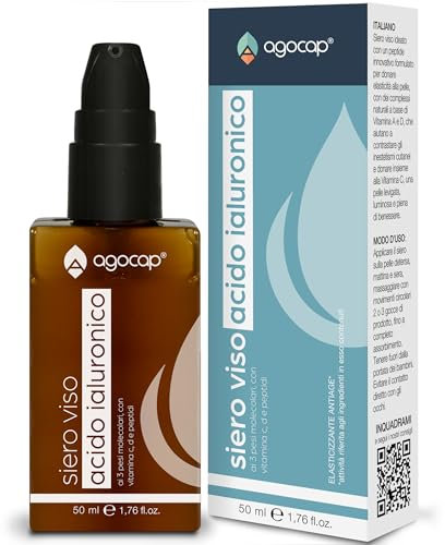 Ácido hialurónico para el rostro - Sérum facial con vitamina C, retinol facial y vitamina D. Suero facial ácido hialurónico, antiarrugas 50 ml, ideal para tu rutina de cuidado de la piel. Ácido