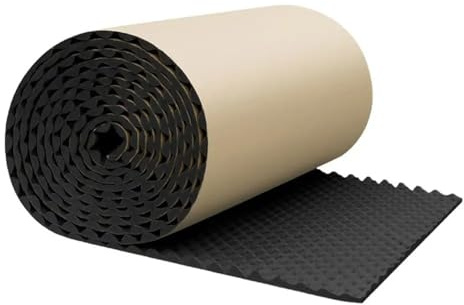 Isolante Insonorizzante 100/200cmx50cm Tappetino Isolante Acustico Termico Ignifugo Per Auto, Tappetino Isolante Acustico Per Cofano Auto, Cuscinetti Fonoassorbenti(200x50x1cm)