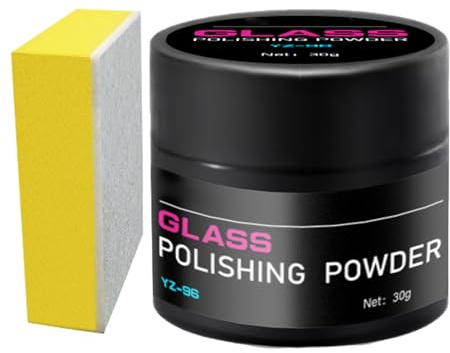 Glaspolier Kratzerentferner,Glaspolitur Gegen Kratzer Im Glas,Autoglas Polierpulver,Ölfilmentferner Polierpulver Glasreiniger,Auto Kratzer Entferner,Glaspaste,Glasölfilmreiniger,Autoglas Reparatur