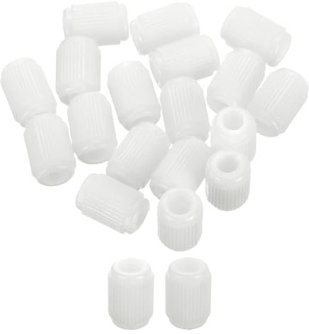 sourcing map 200Pcs 0.39x0.59 Hinge Dowels, Plastic Dowel Insert for Cabinet Door Hinges Furniture Connections, White