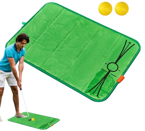 Golf Divot Matte – Trainingsmatte für Golfschwung, Trainingsrasen für Chipping und Elch im Innen- und Außenbereich, Haus, Garten, Übung