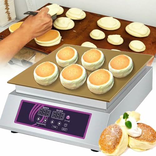 Crêpière professionnelle, machine à crêpes et soufflés Dorayaki, appareil à muffins électrique à température contrôlée de 60 à 240 °C, pour cuisine, restaurant, boulangerie, snack-bar (double tête)