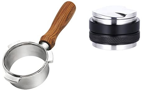 OZBME Porte-Filtre sans Fond pour cafetière à café de 54 mm, Accessoires avec Filtre Italien 2 en 1 à Hauteur réglable