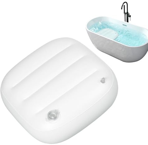Tiajingzi Cojín de baño para bañera, Asiento Elevador Inflable para bañera de hidromasaje, cojín ergonómico de Apoyo de Cadera para bebé, al Aire Libre, SPA, Piscina, hogar, Mujeres y Hombres