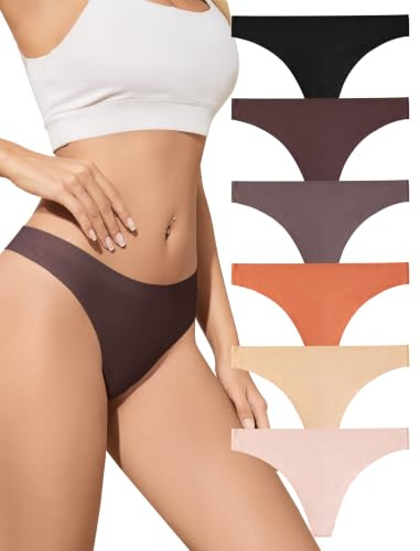 ANSUKOO Stringtrosor Dam,String Trosor Underkläder Flerpack,Seamless Thong