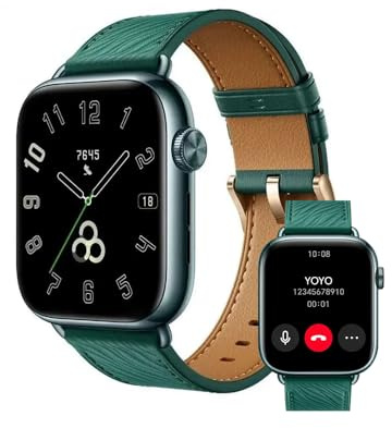 HONOR Watch 5 Smartwatch, 1.85 AMOLED Display, 15 días de autonomía, Reloj Inteligente Hombre Mujer, 5ATM e IP68, GPS, Spo2, Llamadas Bluetooth, Android iOS, Verde