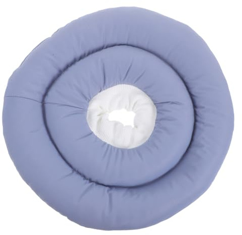 Luxshiny Verstellbarer Weicher Wasserdichter Hundekragen mit Atmungsaktivem Design für Postoperative Genesung Komfortabler Schutzkragen für Hunde und Katzen Blau