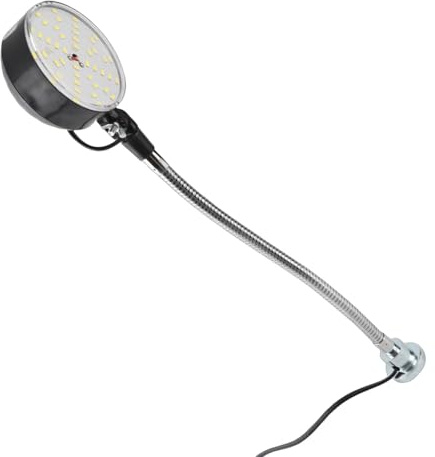 Luz de Trabajo LED con Base Magnética de Cuello de Cisne Flexible para Iluminación Industrial de Taller, 30 Cm, 15 W, 6500 K, ABS y Acero de Aleación, para Banco de Trabajo (Enchufe de la UE)