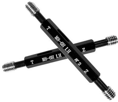 Calibrador de rosca de doble extremo, Calibre de rosca 6H M18-M27 Métrico Fino LH Acero(M23X0.5 LH)