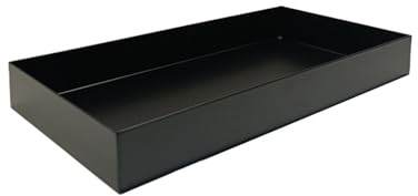 Xumh2024-3 sottovasi per Piante Vassoio raccogli Gocce Rettangolare in Ferro, Stile Minimalista, for composizioni Floreali(Grande)