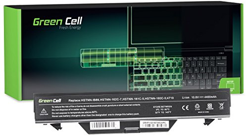 Green Cell Standard Serie ZZ06 ZZ08 Laptop Akku für HP ProBook 4510s 4515s 4710s 4720s (6 Zellen 4400mAh 10.8V Schwarz)