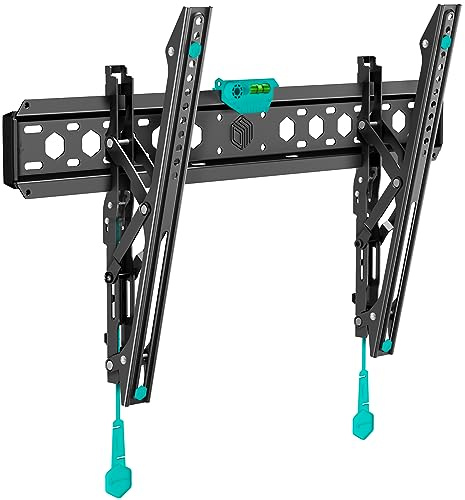 ONKRON Tilt TV-Väggfäste för 43-85 Tums Skärm, Universellt Lutande Platt TV-Fäste Med VESA 75x75-600x400 mm, Vikt Upp Till 68,2 kg, TM6-B Svart