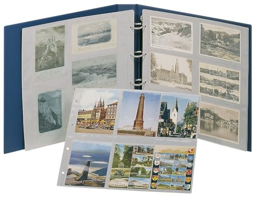 LINDNER Das Original Album XL Cartes Postales, Bleu, avec 20 Feuilles de classement au Choix - ÉDITION SPÉCIALE
