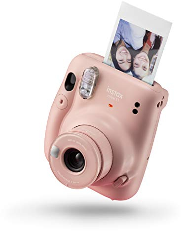 Instax Mini 11 Instant Film Camera, Auto Exposure And Built-in Selfie Lens, Blush Pink