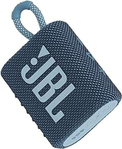 JBL GO 3 Speaker Bluetooth Portatile, Cassa Altoparlante Wireless con Design Compatto, Resistente ad Acqua e Polvere IPX67, fino a 5 h di Autonomia, USB, Blu
