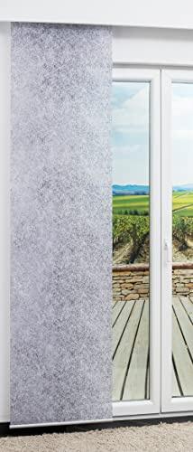 LYSEL Schiebegardine Strukturia in Grau, in der Größe (BxH) 60cm x 245cm