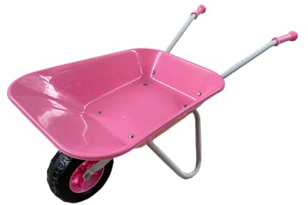 ASC Schubkarre für Neugeborene, Rosa, Silber, Spielzeug, Spiel, Bauernhof, Gartenarbeit