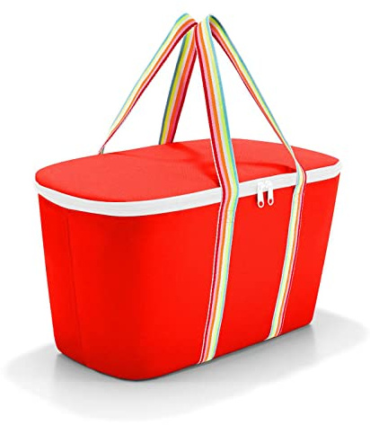 reisenthel coolerbag pop Strawberry - Kühltasche aus hochwertigem Polyestergewebe – Ideal für das Picknick, den Einkauf und unterwegs