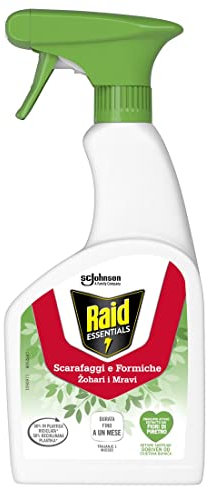 Raid Essentials Scarafaggi e Formiche Trigger Insetticida, Azione rapida ed effetto barriera 1 mese, 1 Trigger da 500 ml